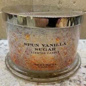 HomeWorx by Harry Slatkin Spun Vanilla Sugar Scented 4-Wick Candle 18oz